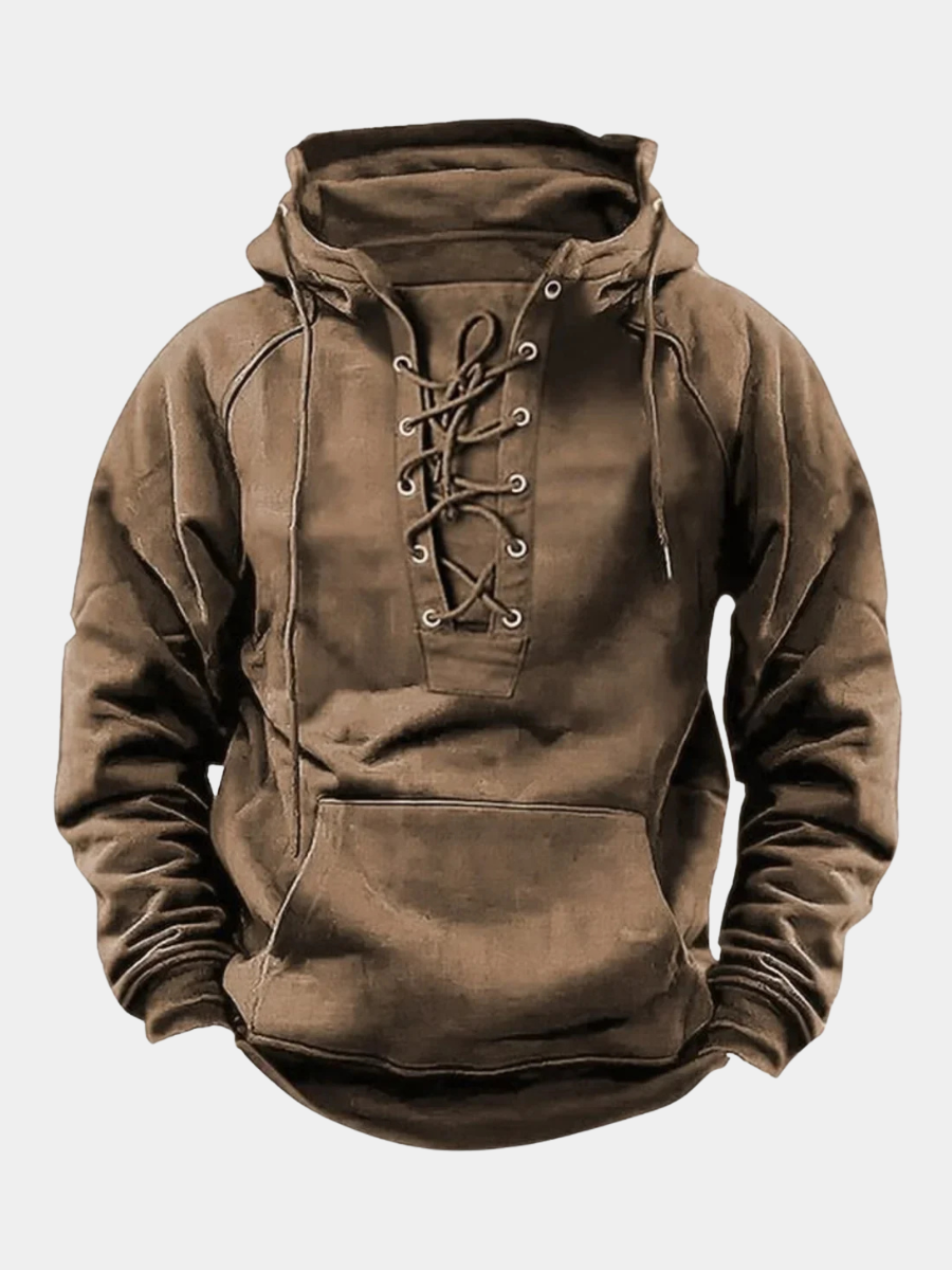 Nordwear™ | Gruby Bluza z Kapturem Retro