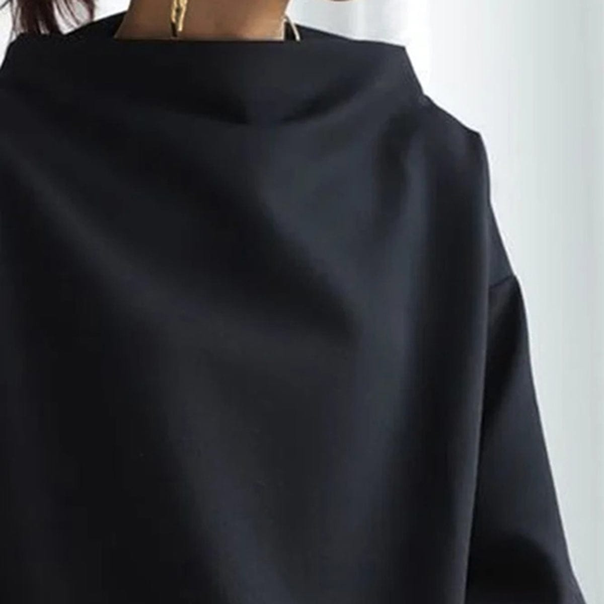 Bożena™ | Sweter z Wysokim Kołnierzem